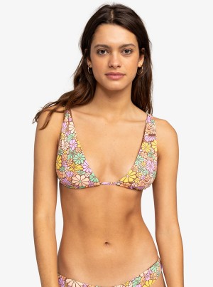 Roxy All About Sol Elongated Triangle Bikini Felsők | 7582361-EU