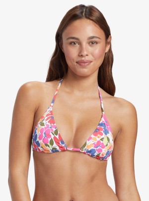 Roxy Bloomin Babe Tiki Tri Bikini Felsők | 7820615-LG