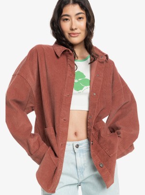 Roxy Kick Back Washed Corduroy Long Sleeve Felsők | 5470283-ZB