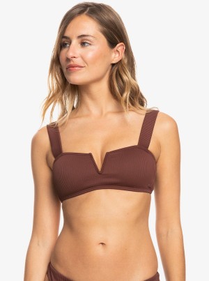 Roxy Love The Coco V Bralette Bikini Felsők | 7396425-PG