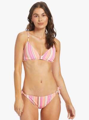 Roxy Palm Tree Dreams Triangle Bikini Felsők | 1234980-YL