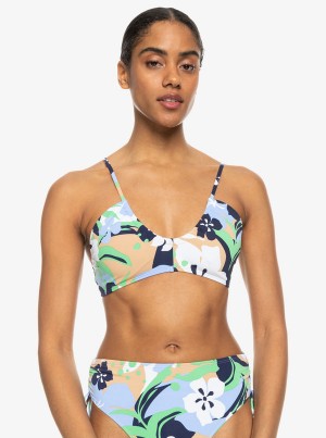 Roxy Printed Beach Classics Bra Bikini Felsők | 9652074-UA