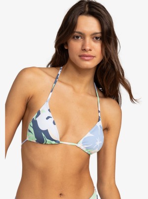 Roxy Printed Beach Classics Mini Tiki Tri Bikini Felsők | 2475830-RO