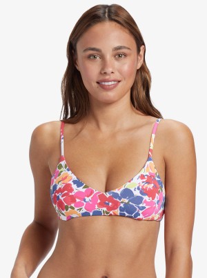 Roxy Printed Beach Classics Sport Triangle Bikini Felsők | 1537962-VG