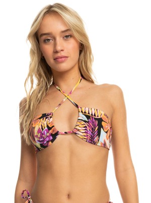 Roxy Printed Beach Classics Triangle Bikini Felsők | 8745620-YO