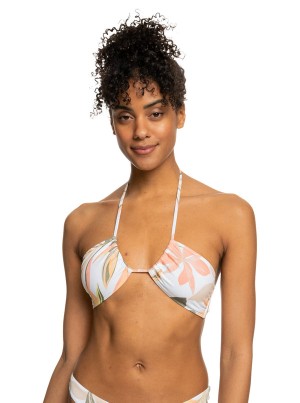 Roxy Printed Beach Classics Triangle Bikini Felsők | 5871692-PC