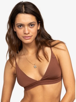 Roxy Silky Island Fixed Triangle Bikini Felsők | 5631794-NZ