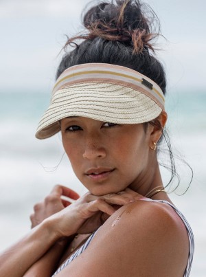 Roxy Sunny Morning Straw Visor Kalap | 8053947-MV