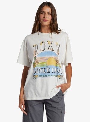 Roxy Sunrise To Sunset Oversized Boyfriend Póló | 6950147-XO