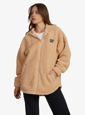 Roxy Weekend Plans Polar Zip-Up Fleece Felsők | 3546218-VW