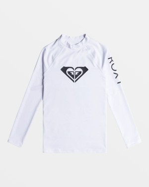 Roxy Whole Hearted Long Sleeve UPF 50 Rashguard Fürdőruha Lány | 0549287-EF