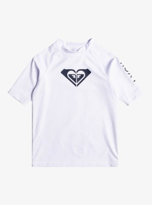 Roxy Whole Hearted UPF 50 Rövid Sleeve Rashguard Fürdőruha Lány | 7629043-VH