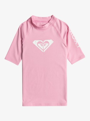 Roxy Whole Hearted UPF 50 Rövid Sleeve Rashguard Fürdőruha Lány | 0682471-QU