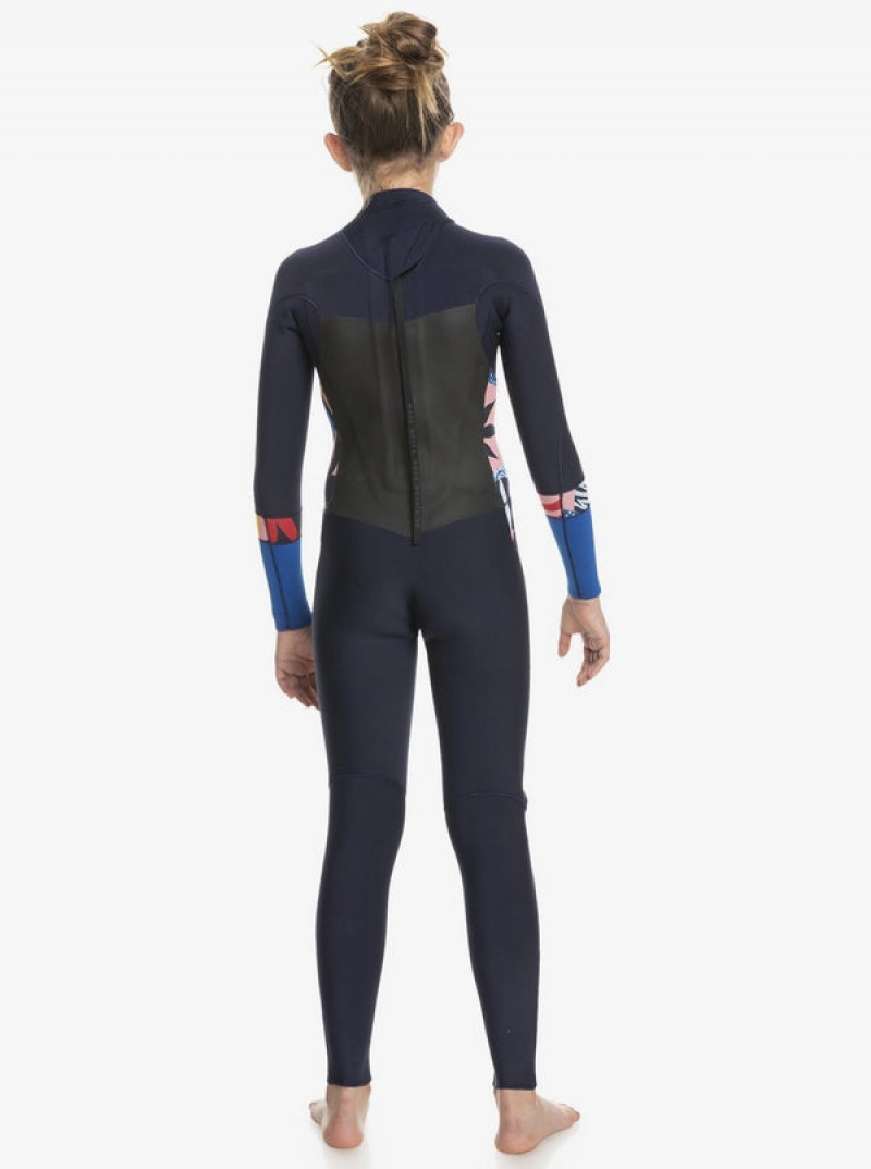 Roxy 3/2mm Syncro GBS Long Sleeve Fullsuit Fürdőruha Lány | 8356174-KM