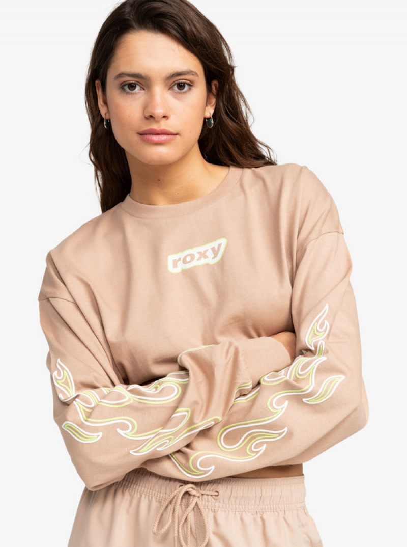 Roxy Active Kollekciók Cropped Oversized Long Sleeve Felsők | 0517469-ZO