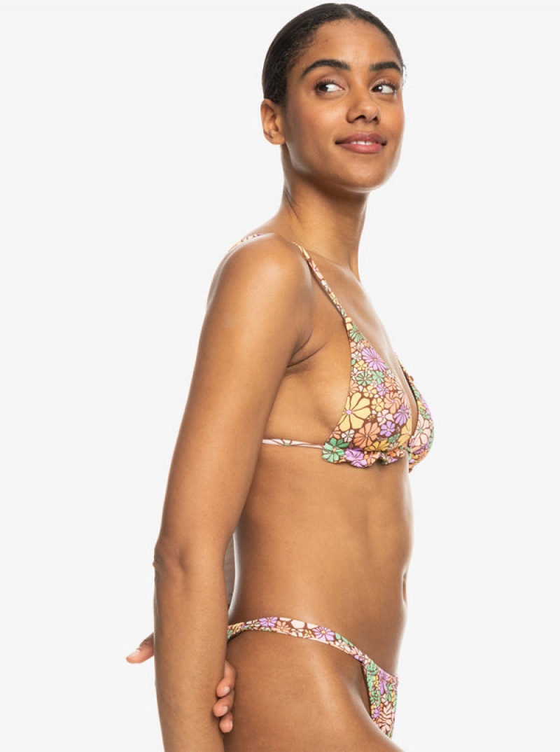 Roxy All About Sol Mini Tiki Triangle Bikini Felsők | 5847302-ZI