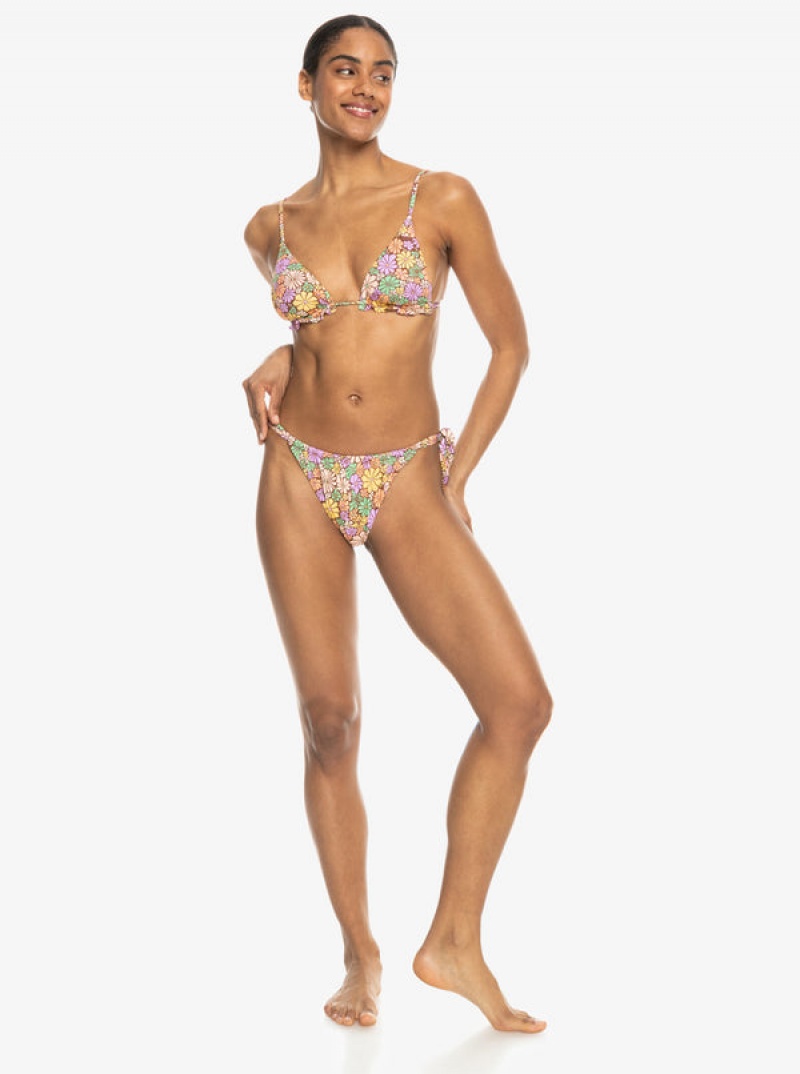 Roxy All About Sol Mini Tiki Triangle Bikini Felsők | 5847302-ZI