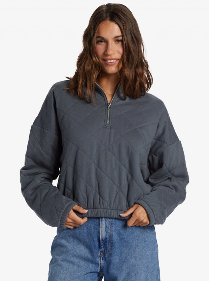 Roxy Bonfire Babe Steppelt Fleece Half-Zip Nappali Ruha | 0364157-UV