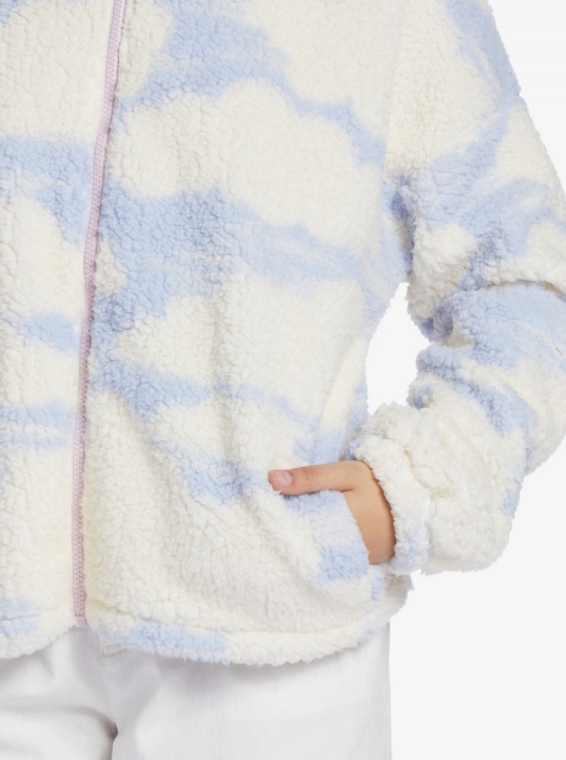 Roxy Chloe Kim In The Clouds Sherpa Full-Zip Fleece Nappali Ruha | 9372810-UG