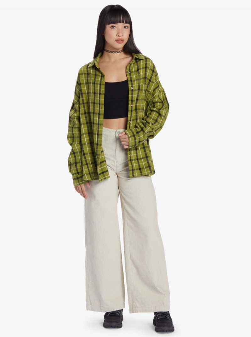 Roxy Chloe Kim Oversized Flannel Felsők | 6190325-MI