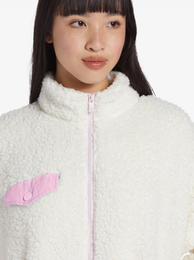 Roxy Chloe Kim Pop Sherpa Full-Zip Fleece Kapucnis Pulóver | 4913572-YZ