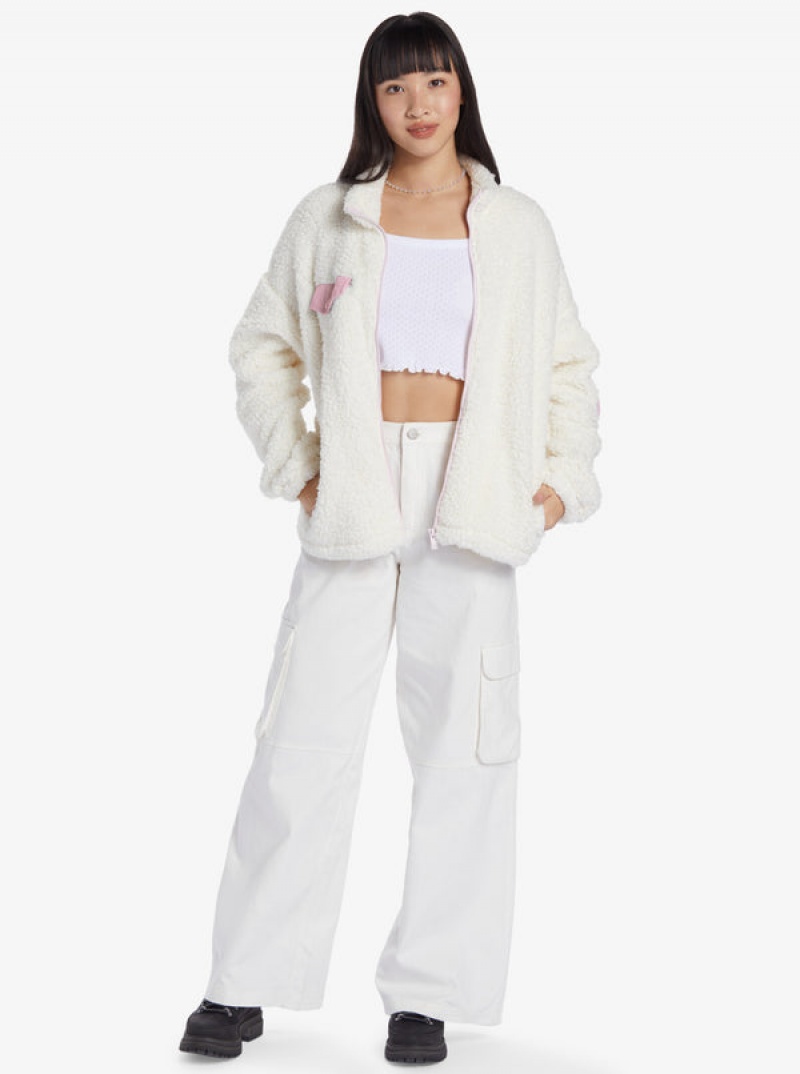 Roxy Chloe Kim Pop Sherpa Full-Zip Fleece Kapucnis Pulóver | 4913572-YZ