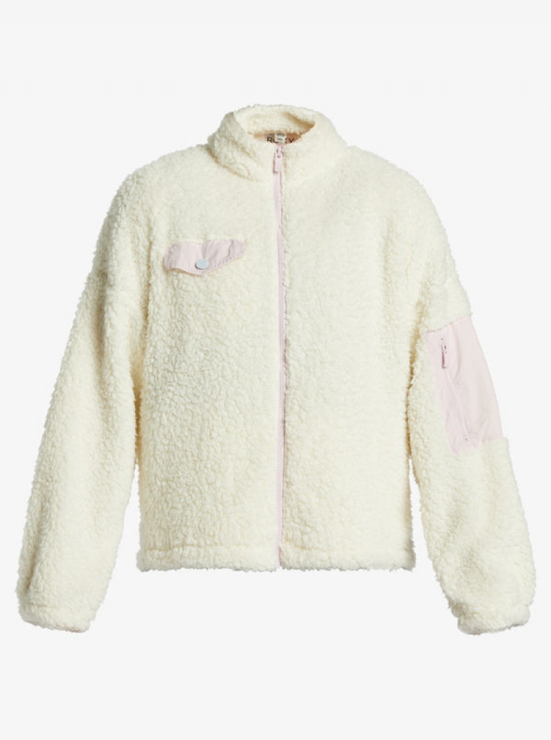 Roxy Chloe Kim Pop Sherpa Full-Zip Fleece Kapucnis Pulóver | 4913572-YZ