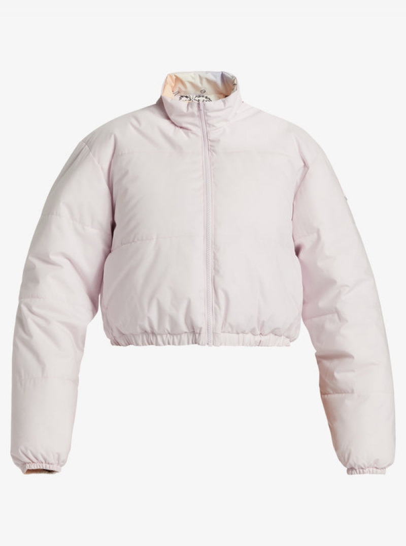 Roxy Chloe Kim Reversible Puffer Bomber Kabát | 7219538-DN