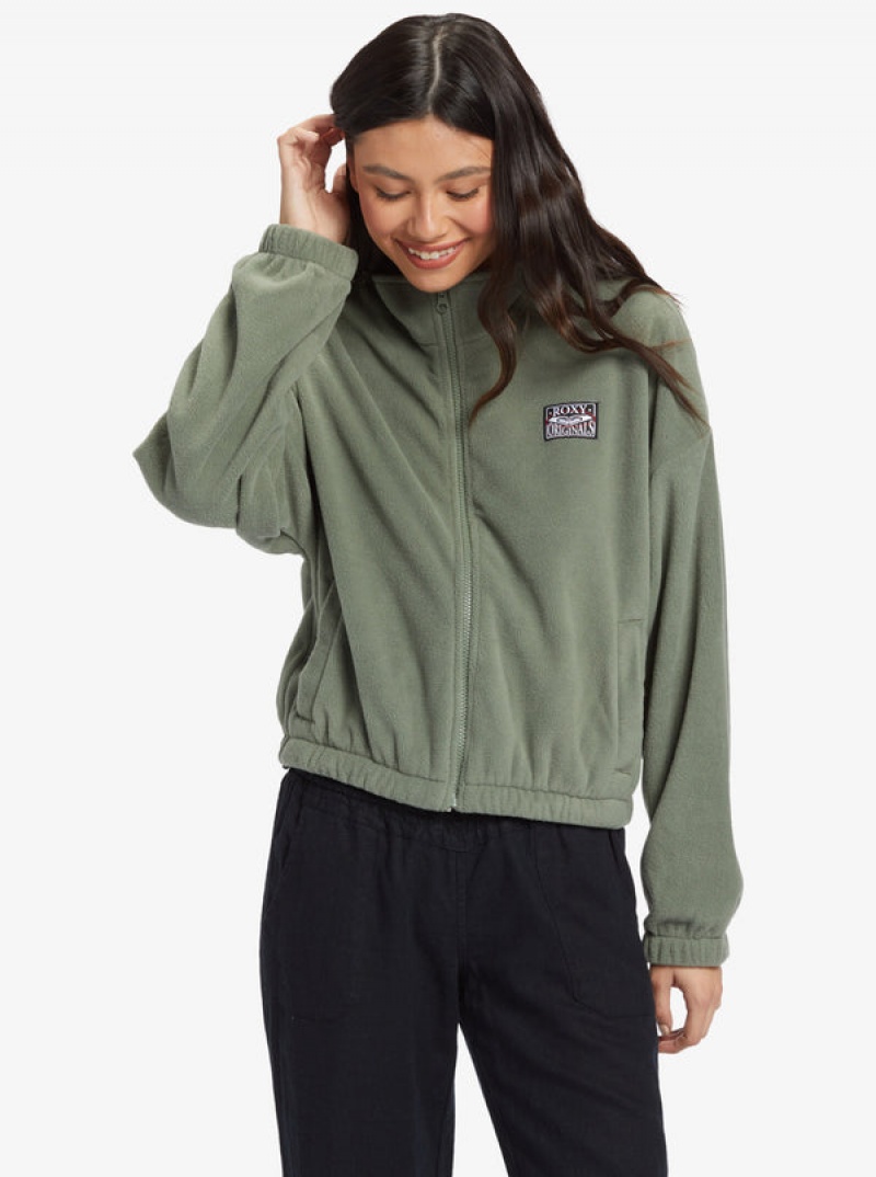 Roxy Dawn To Dusk Half-Zip Fleece Kapucnis Pulóver | 0569278-JS