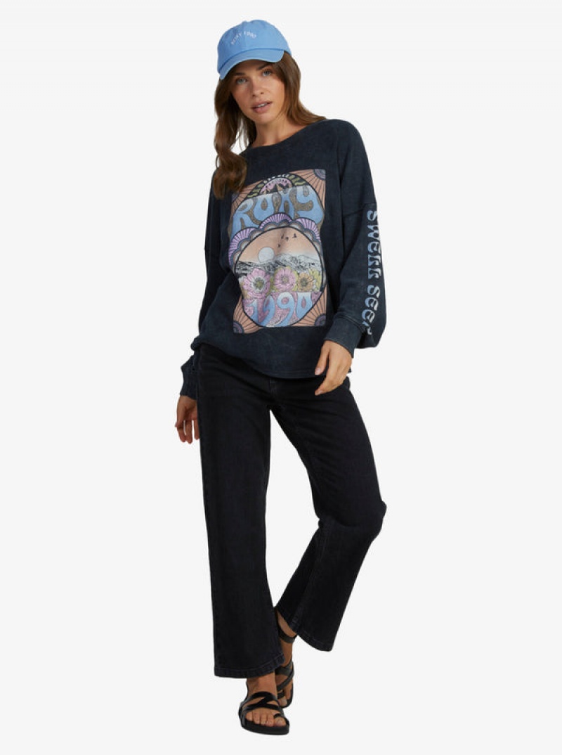 Roxy East Side Long-Sleeve Crew Neck Nappali Ruha | 8204796-UK