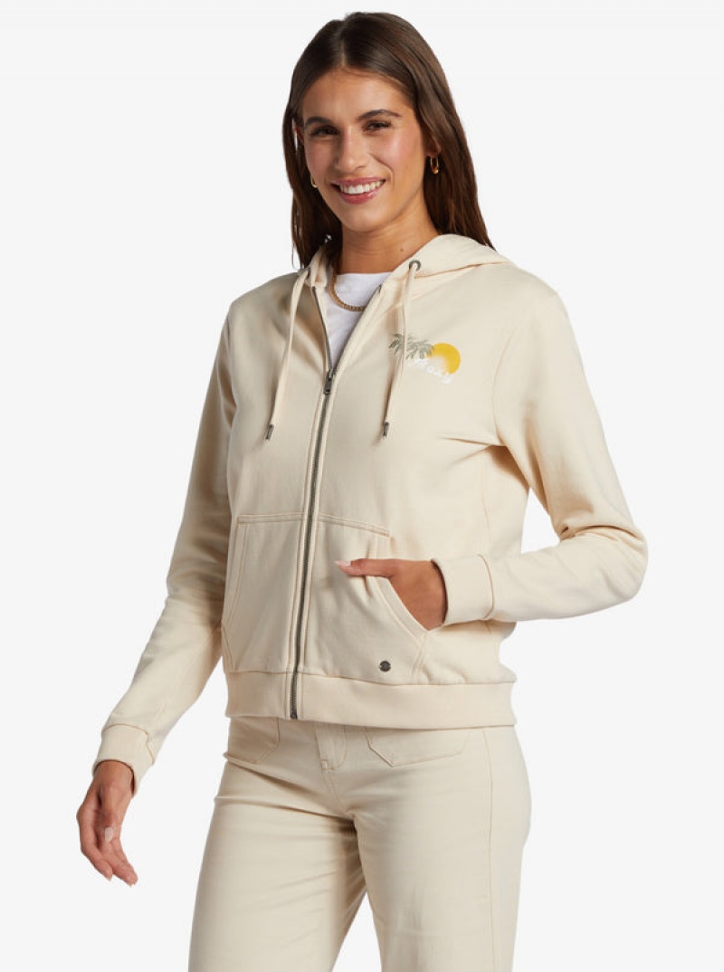 Roxy Evening Hike Zip-Up Kapucnis Pulóver | 7592318-WN