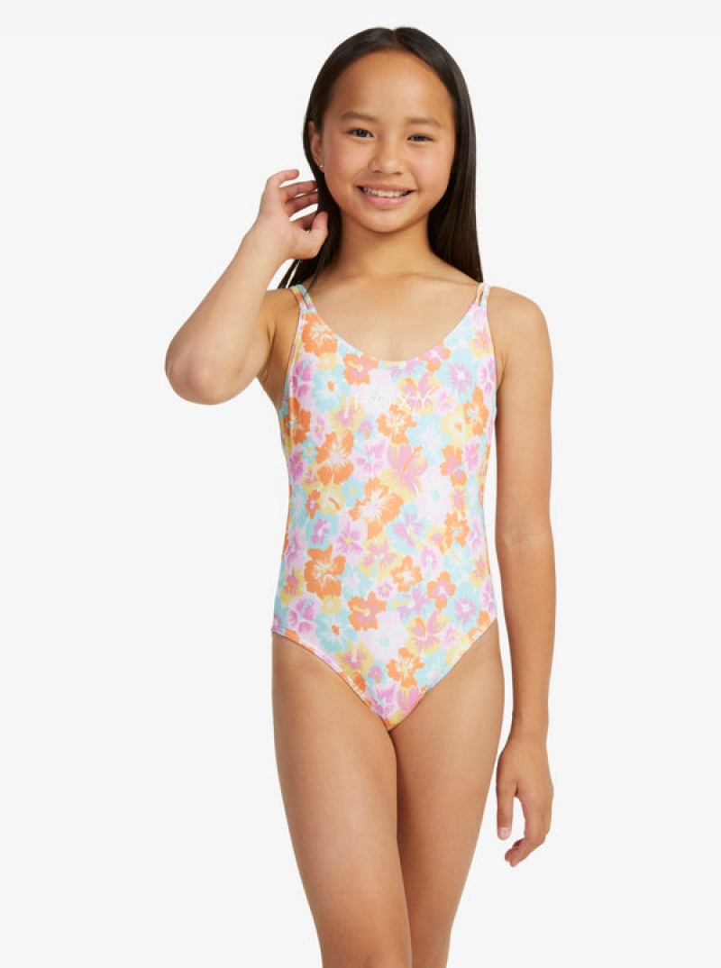 Roxy Floraya One-Piece Fürdőruha Lány | 2419730-KP