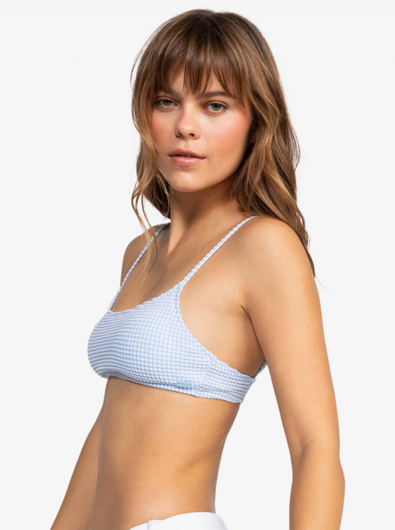 Roxy Gingham Bralette Bikini Felsők | 3729540-DL