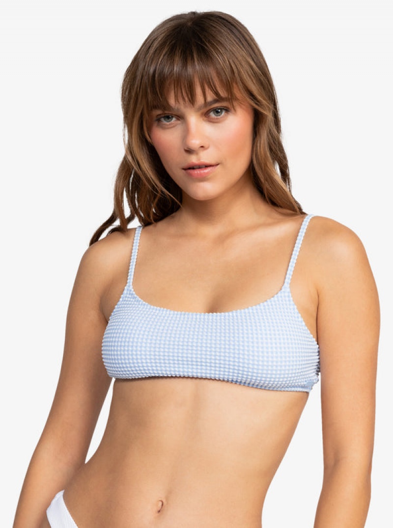 Roxy Gingham Bralette Bikini Felsők | 3729540-DL