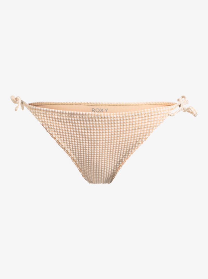 Roxy Gingham Tie Side Cheeky Bikini Alsó | 0352146-OK