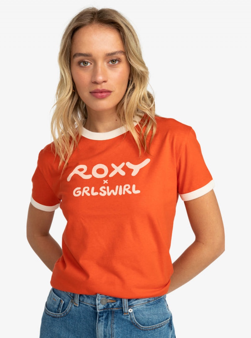 Roxy Grl Swirl Ringer Póló | 5209461-ZL