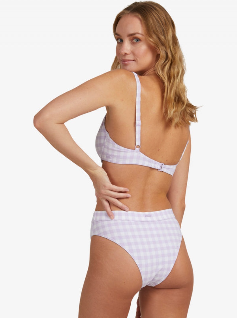 Roxy Heart The Check Moderate Coverage Bikini Alsó | 5670312-YG