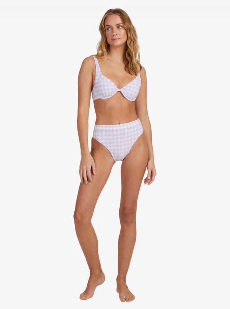 Roxy Heart The Check Moderate Coverage Bikini Alsó | 5670312-YG