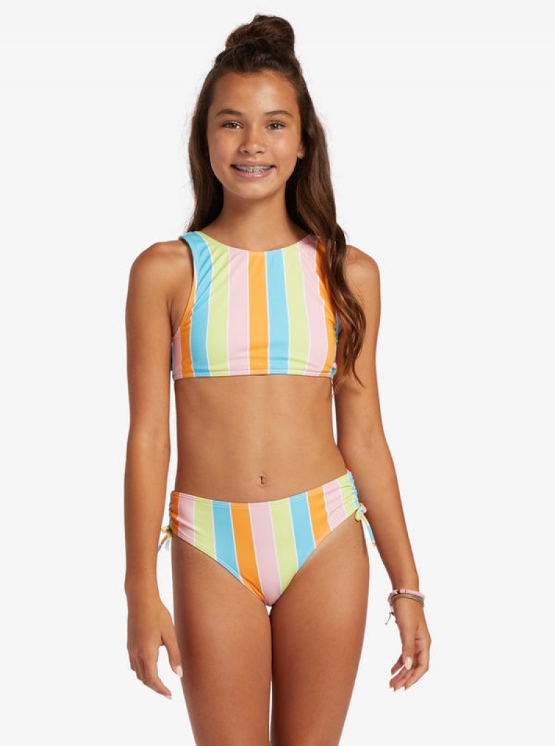 Roxy Last In Paradise Two Piece Set Fürdőruha Lány | 0681493-EX