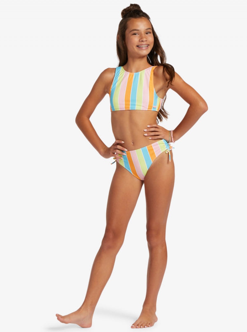 Roxy Last In Paradise Two Piece Set Fürdőruha Lány | 0681493-EX