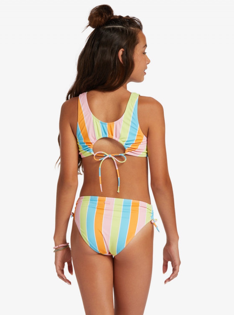 Roxy Last In Paradise Two Piece Set Fürdőruha Lány | 0681493-EX