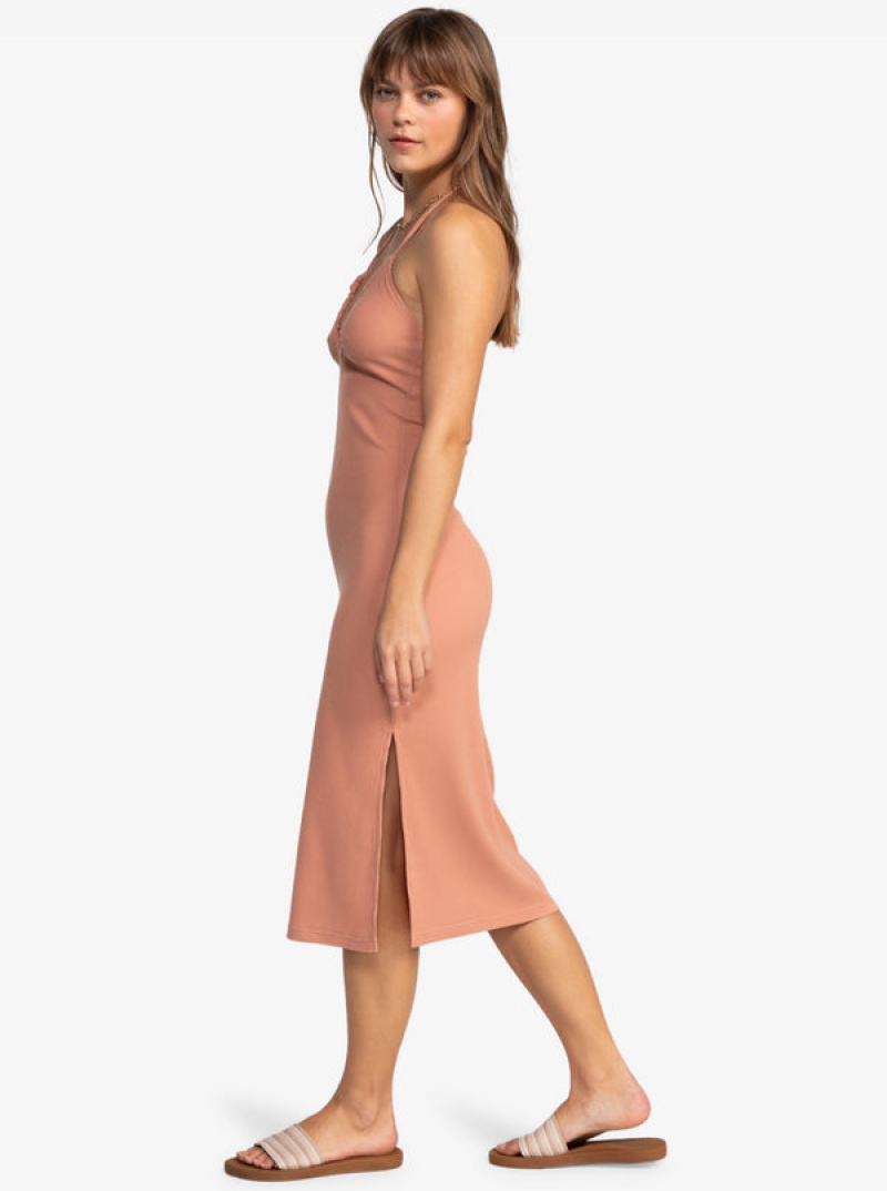 Roxy Late Sunset Halter Midi Ruha | 0274189-EJ