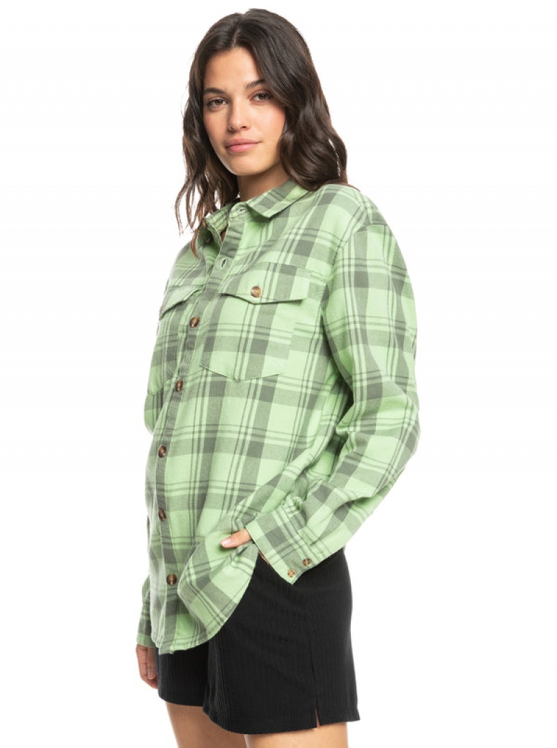 Roxy Let It Go Flannel Long Sleeve Felsők | 2381079-VU