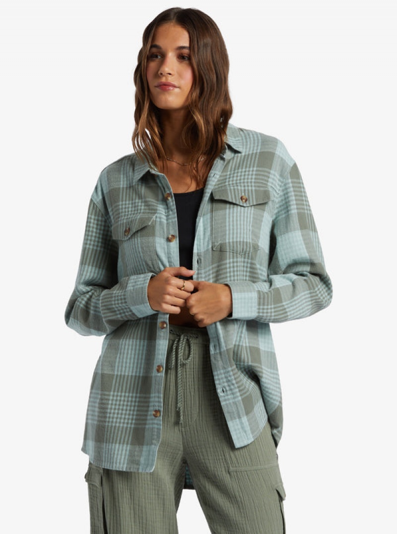 Roxy Let It Go Flannel Long Sleeve Felsők | 3256978-VR