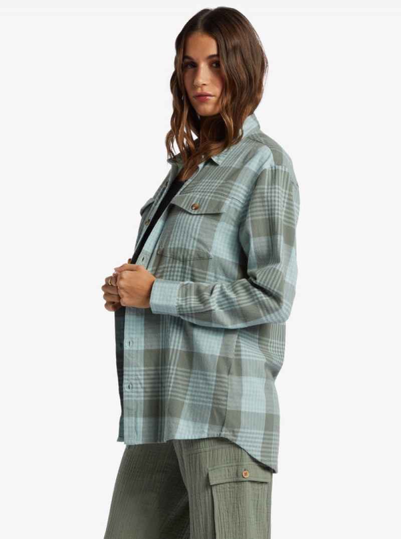 Roxy Let It Go Flannel Long Sleeve Felsők | 3256978-VR