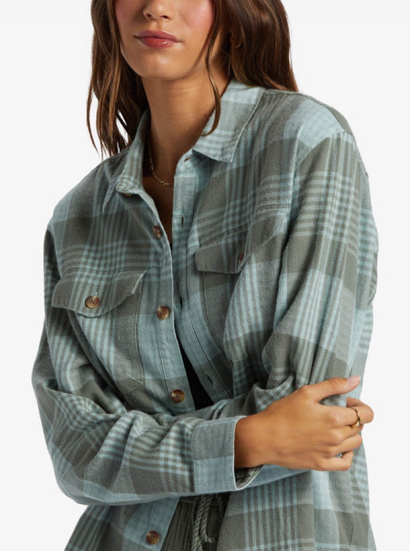 Roxy Let It Go Flannel Long Sleeve Felsők | 3256978-VR