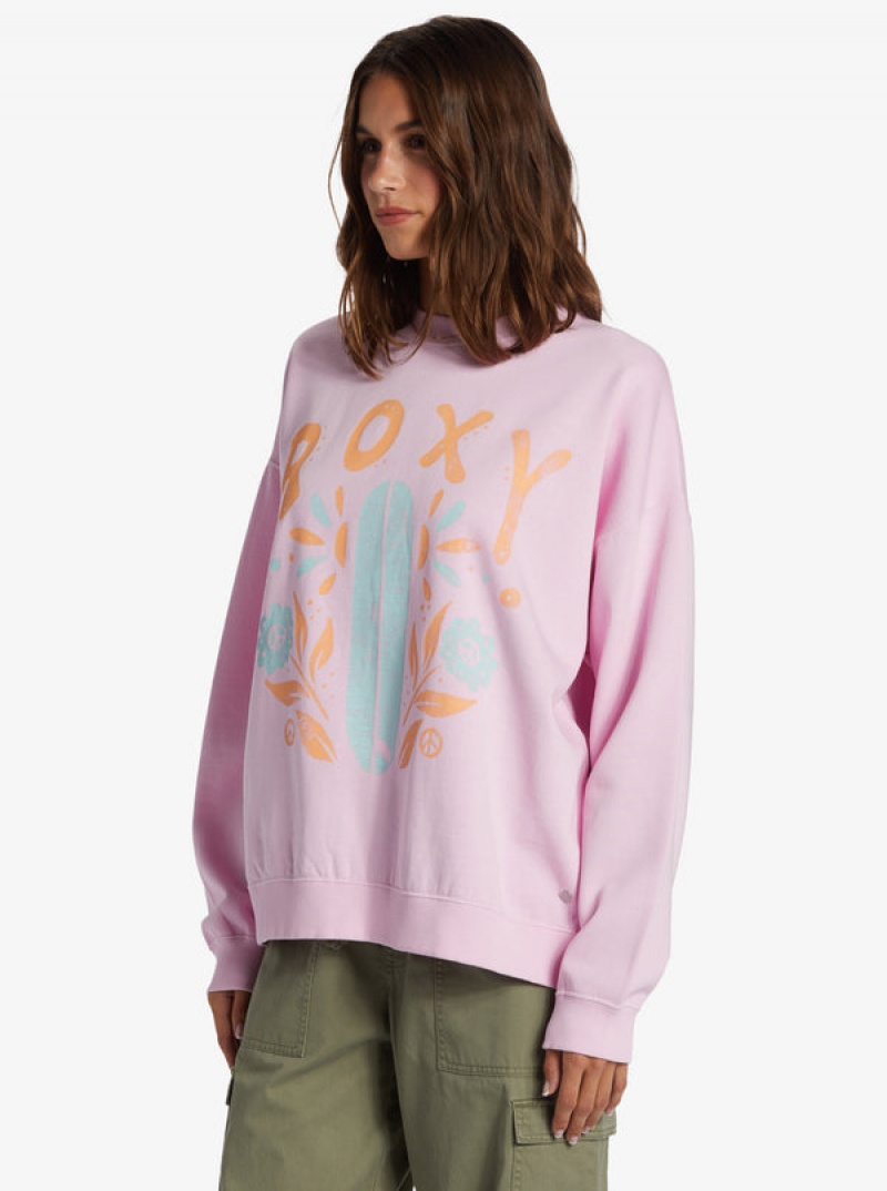 Roxy Lineup Oversized Crew Neck Kapucnis Pulóver | 6231970-KF