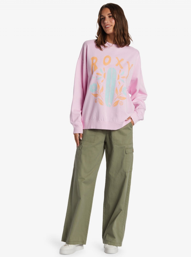 Roxy Lineup Oversized Crew Neck Kapucnis Pulóver | 6231970-KF