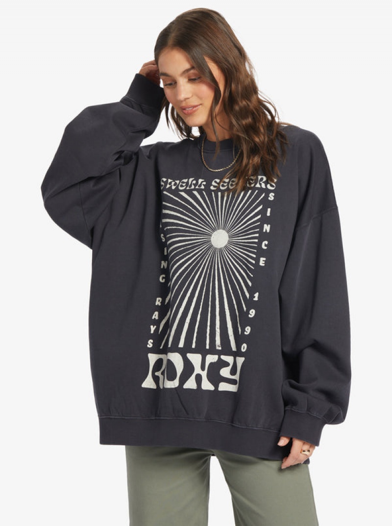 Roxy Lineup Oversized Crew Neck Kapucnis Pulóver | 6842913-JM