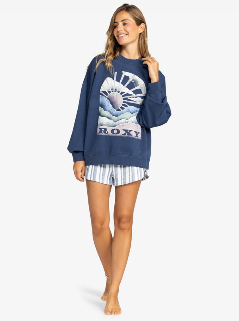 Roxy Lineup Oversized Crew Neck Kapucnis Pulóver | 9504731-GJ